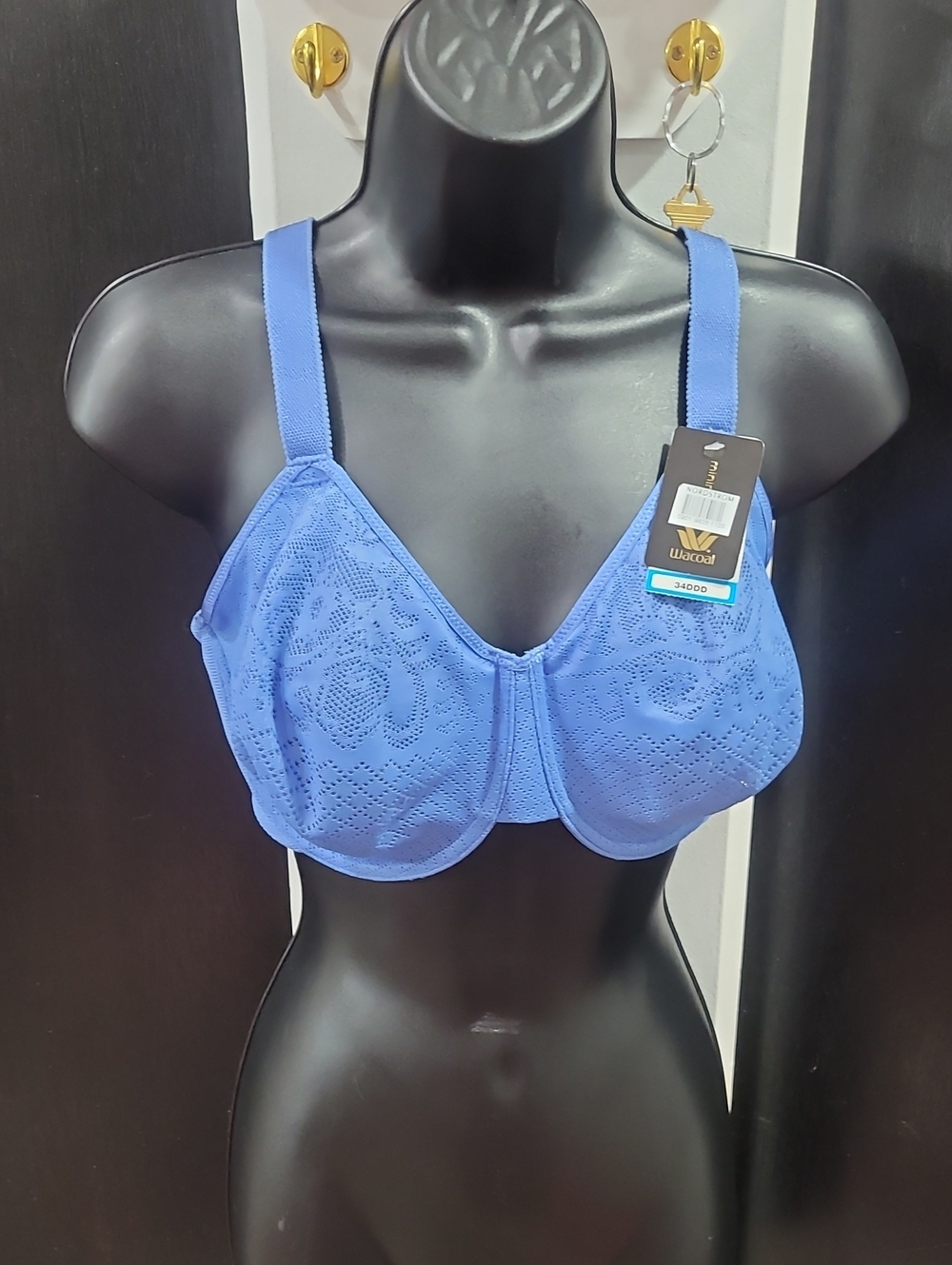 Wacoal Periwinkle Lace Full-Coverage Underwire Bra